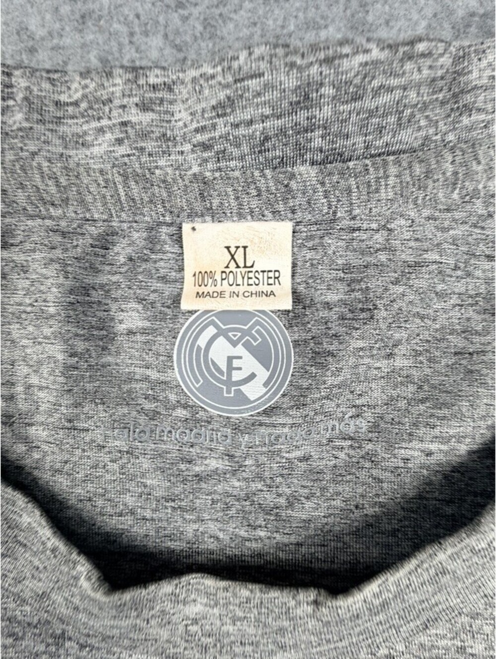 Real Madrid Ronaldo 7 Mens Soccer Jersey Fly Emirates XL Gray La Liga Patch - Picture 3 of 7